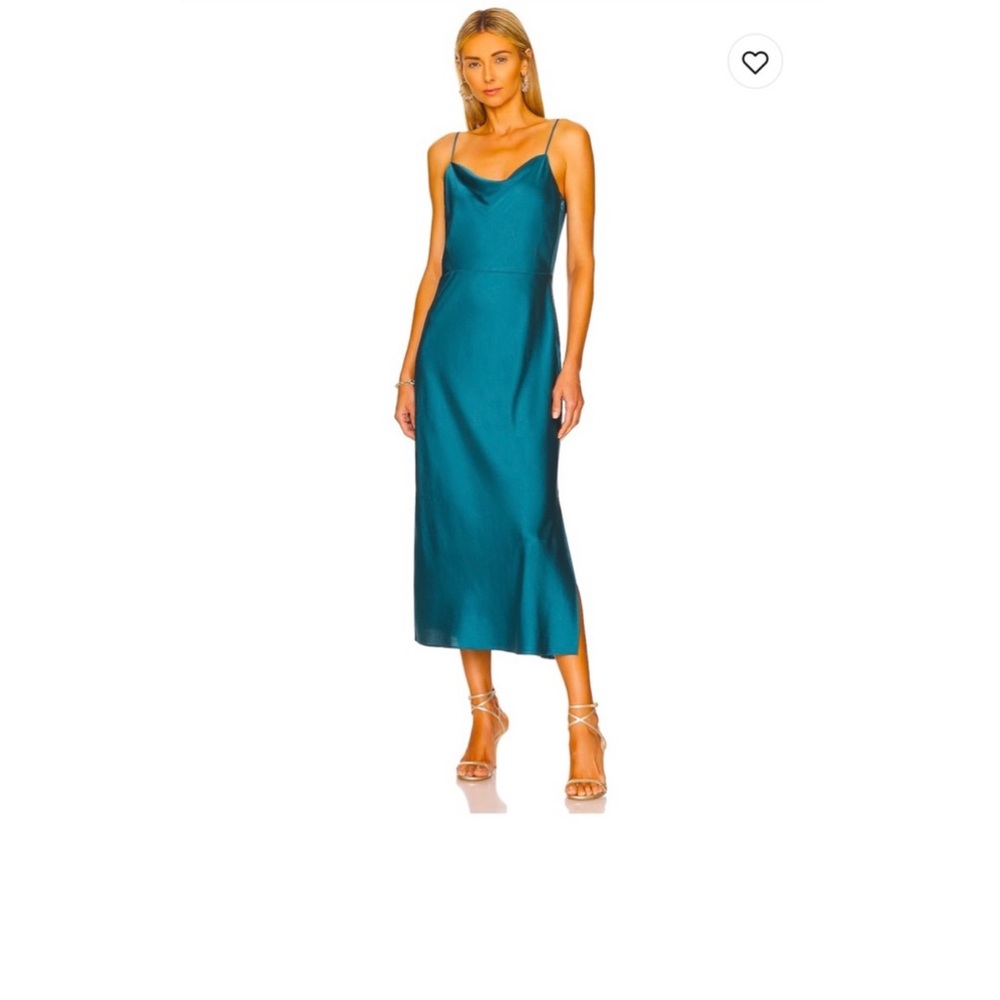Vince Cowl Neck Slip Dress in Blue Waltz, Size 10, NWT